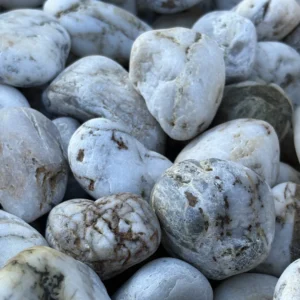 White Mexican Beach Pebble - ST-70-036